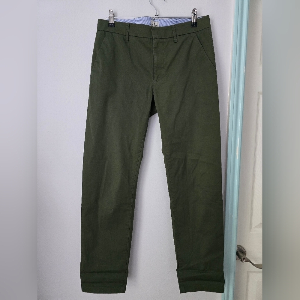 J Crew Green Pants Boyfriend Chino Size 26 - Picture 3 of 10